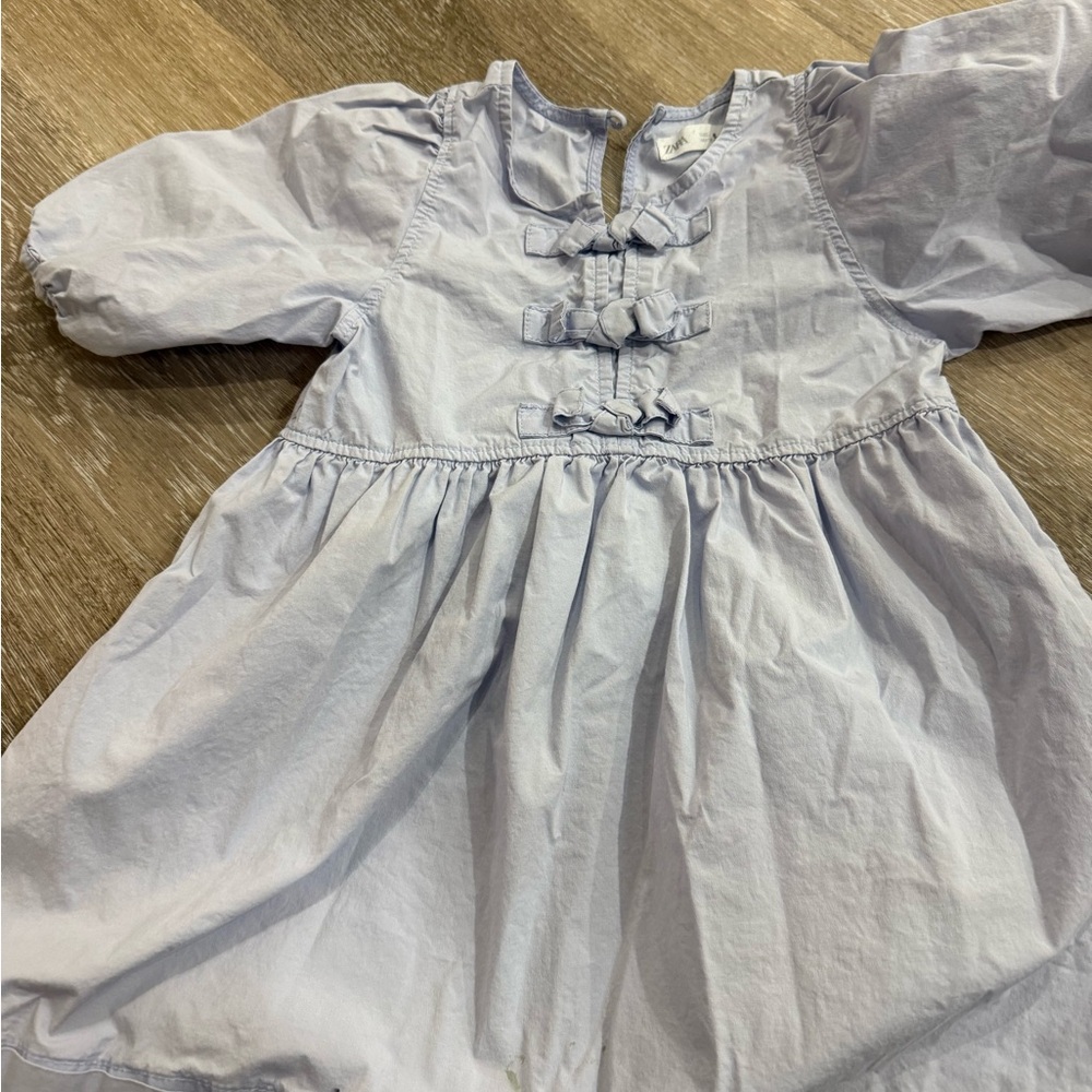 Zara Soft Blue Baby Dress